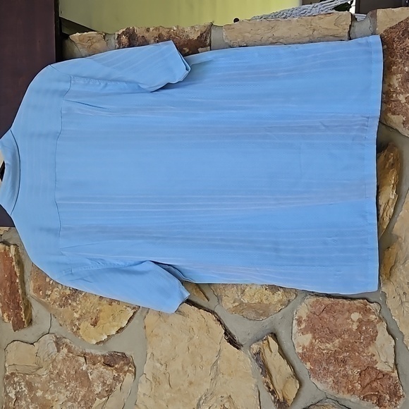 David Taylor Collection Blue Short Sleeve Button‎ Down Collar Shirt Sz XL - Picture 6 of 11